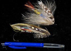 befor the tube fly:  Prehistoric giants # 10 - single hook flies - classic salmon flies