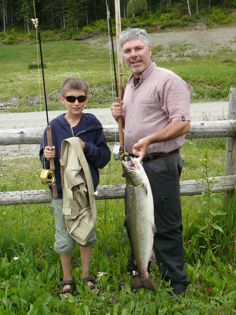 Gaspe salmon caught on Sunray Shadow salmon tube fly