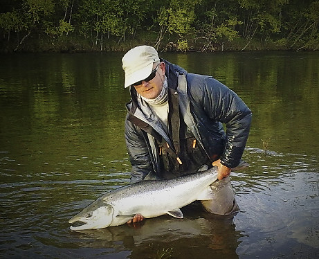 Atlantic salmon on tubefly