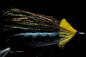 The Beuly Snowfly - Victorian salmon fly with eye made of twisted gut