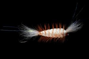 White & Orange Tube salmon fly