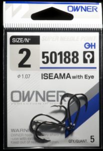 Owner 50188 Iseama Tube fly hook size 2