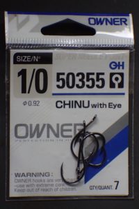 Owner 50355 Chinu Tube fly hook size 1/0