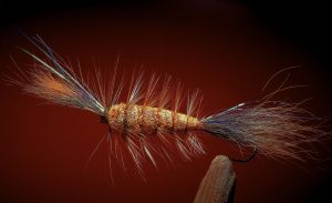 Rusty Brown Bomber tied on tube