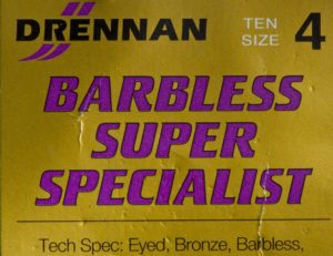 Drennan Barbless Super Specialist size 4