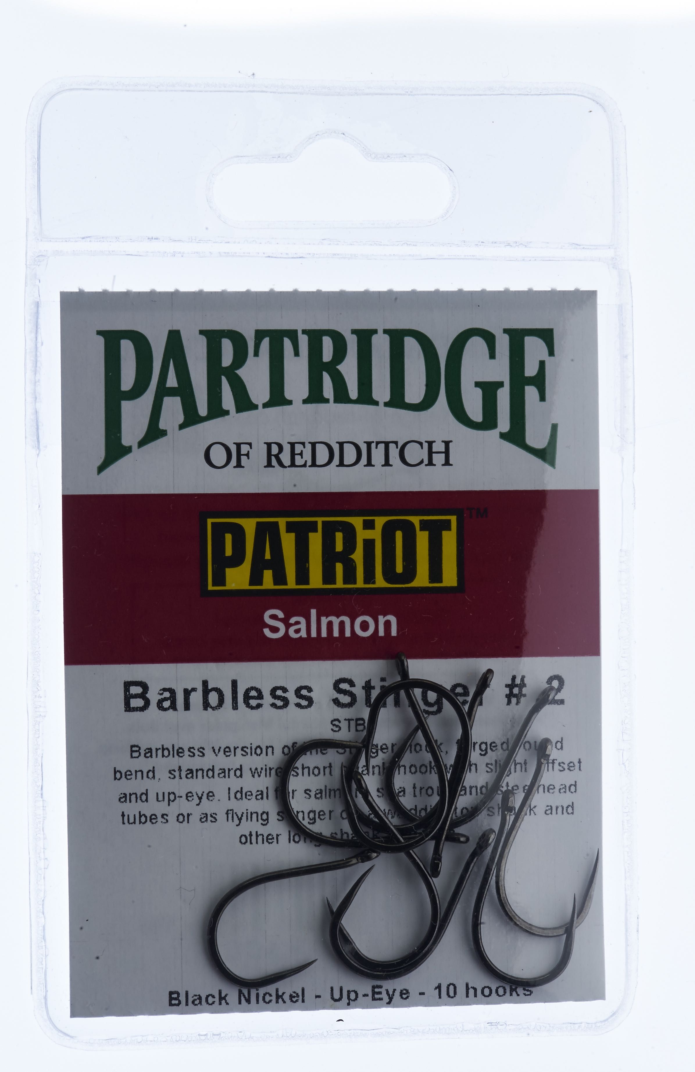 Partridge Patriot Barbless stinger Hook tube fly hook