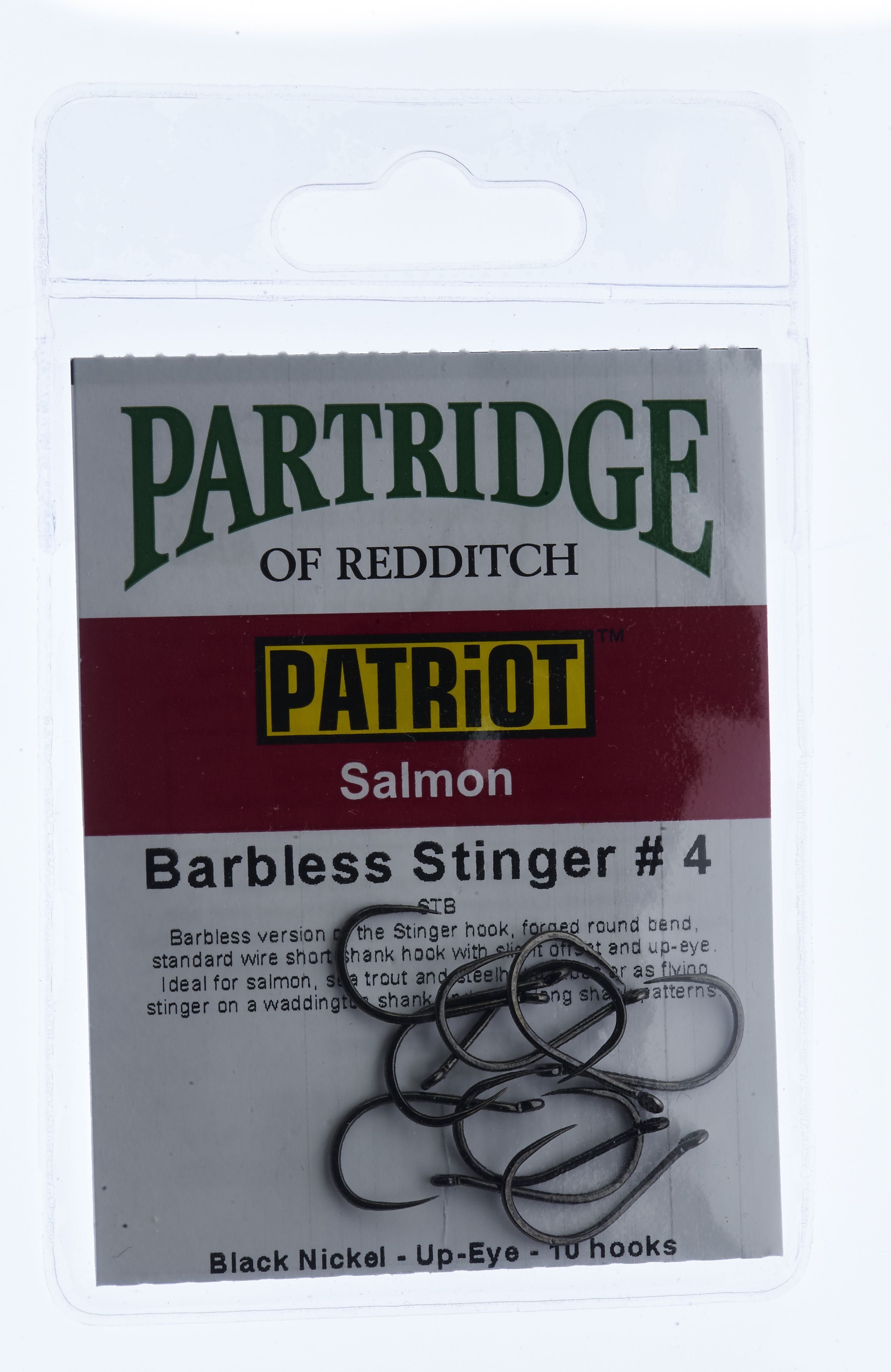 Patriot Barbless Stinger tube fly hook
