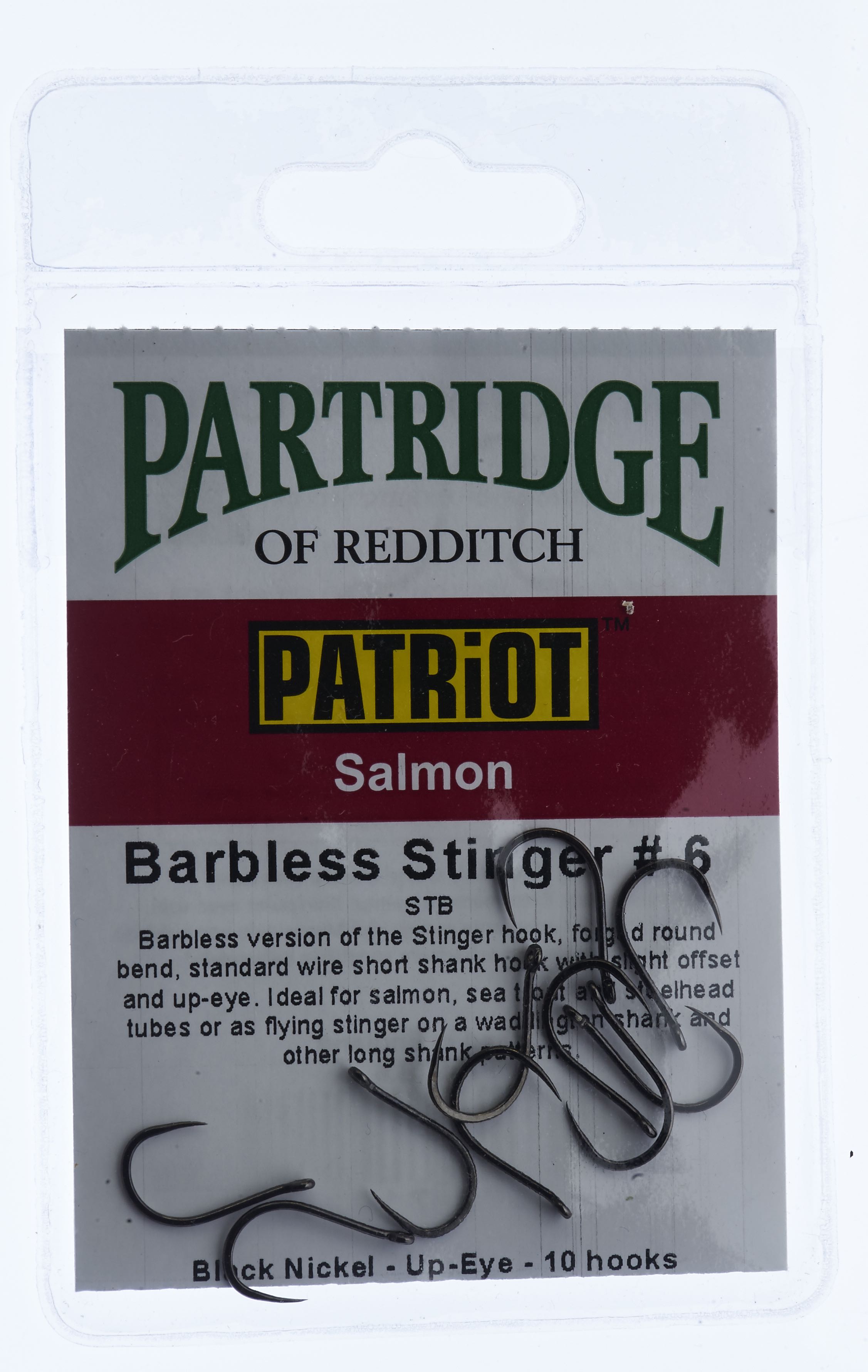 Patriot Barbless stinger # 6 tube fly hook