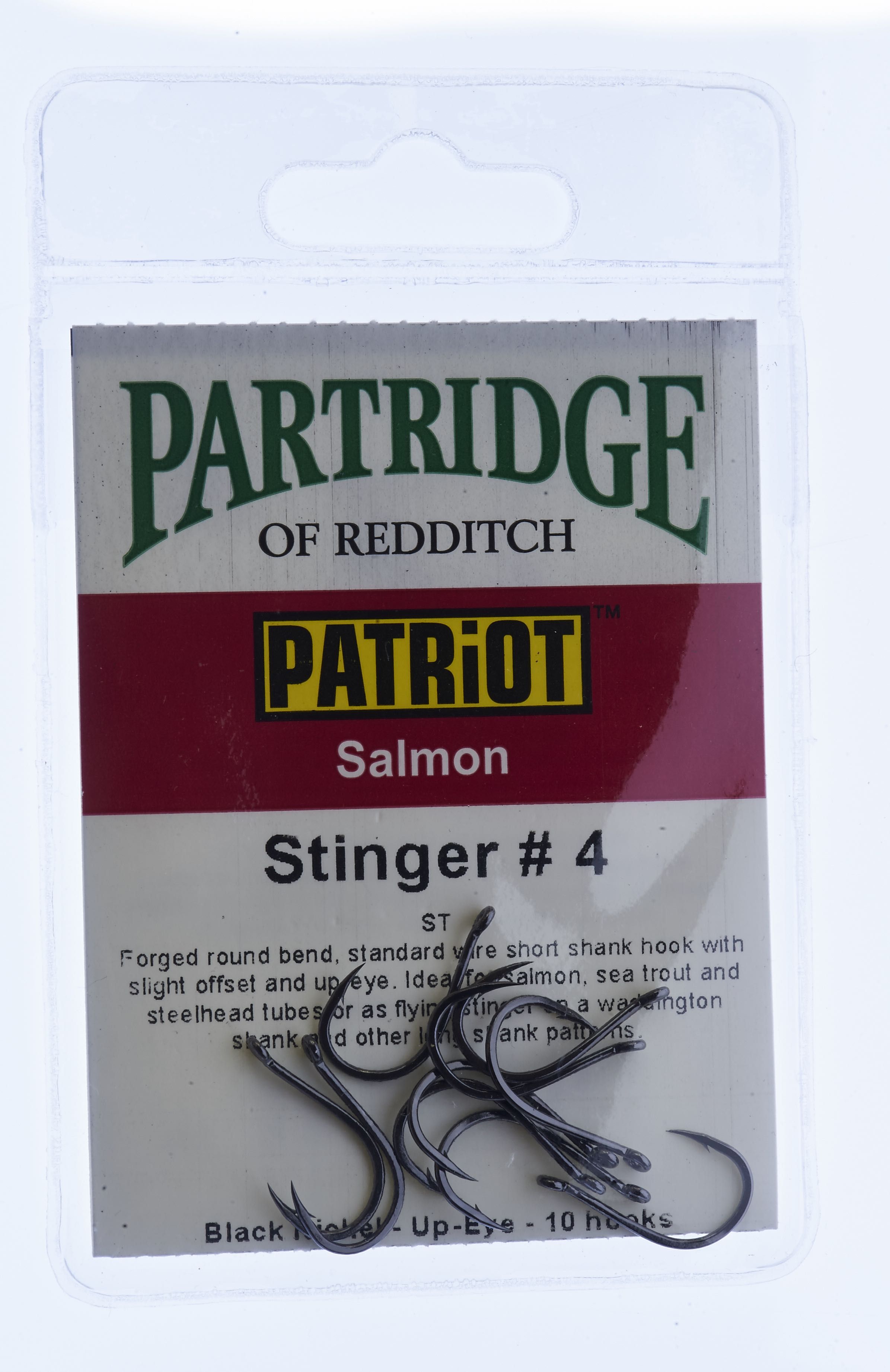 Partridge Patriot Stinger # 4 tube fly hook