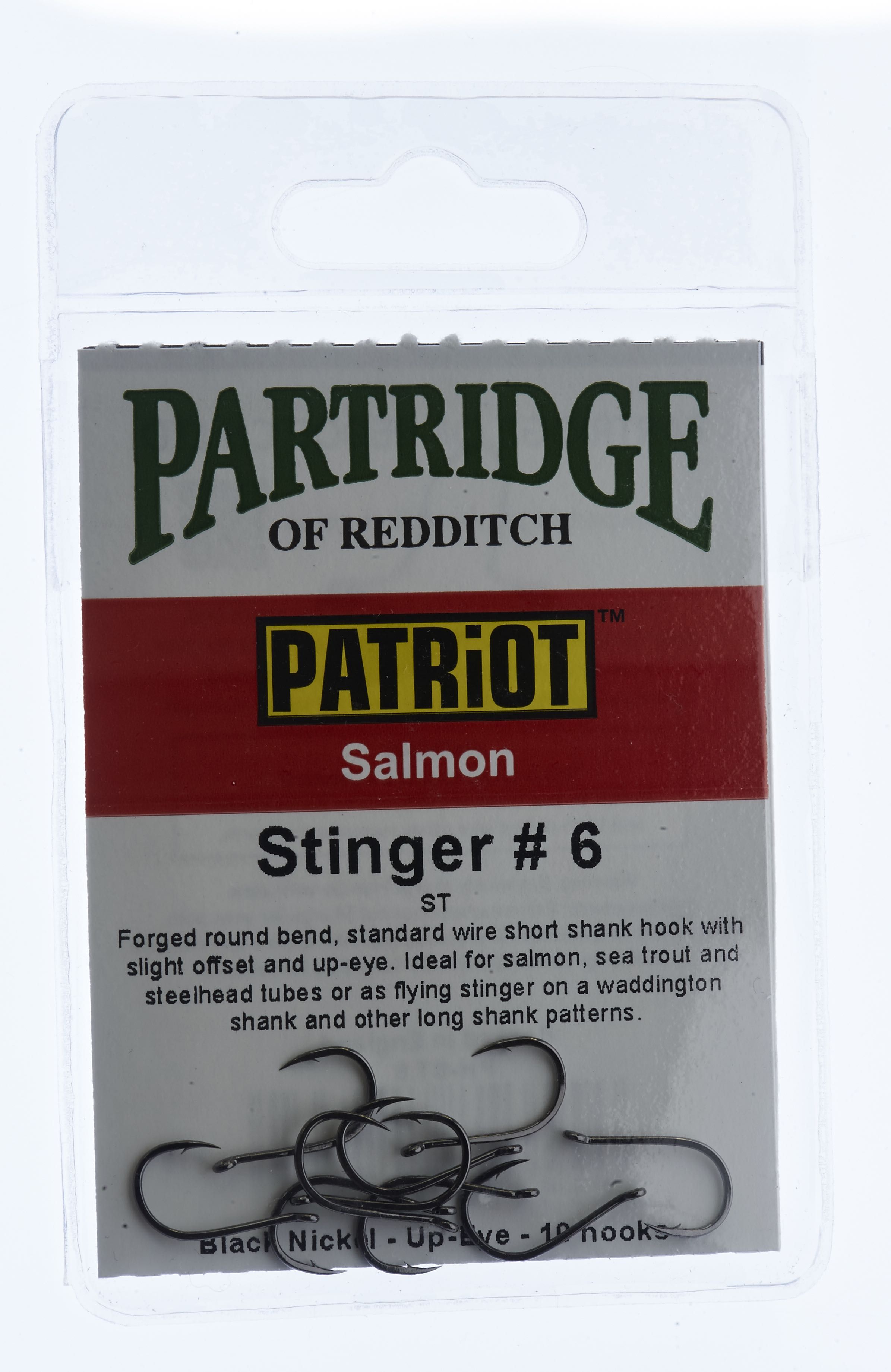Partridge Patriot Stinger # 6 tube fly hook