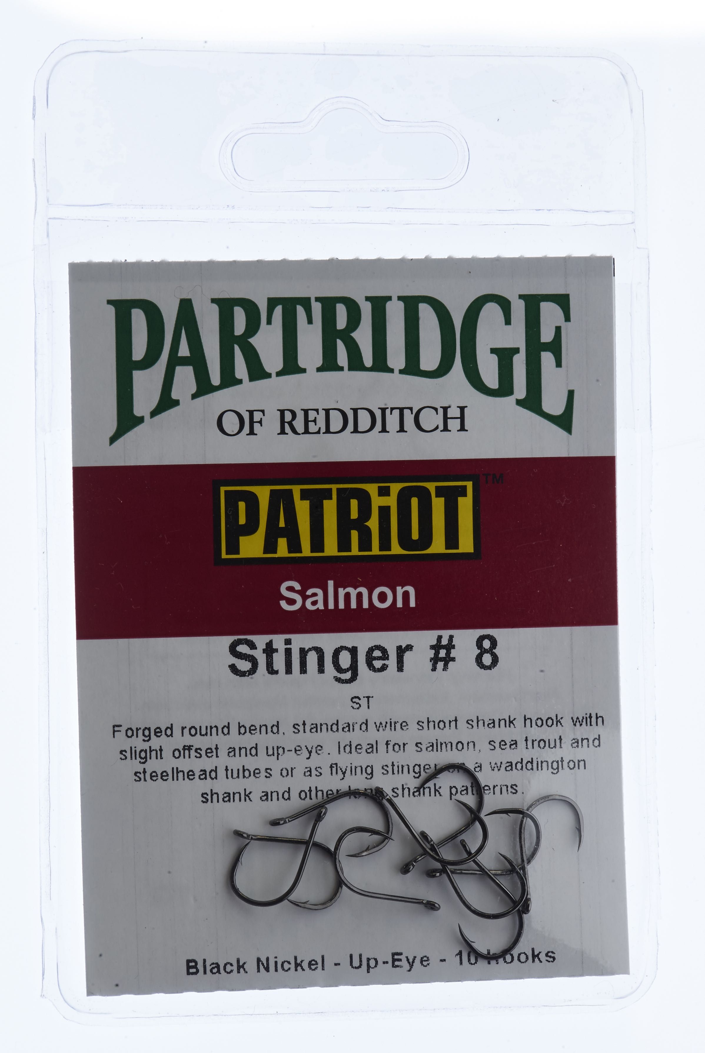 Partridge Patriot Stinger # 8 Tube fly hook