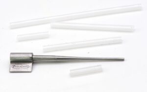 Riffling hitch tube fly needle