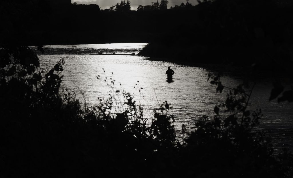 Salmon fly fishing