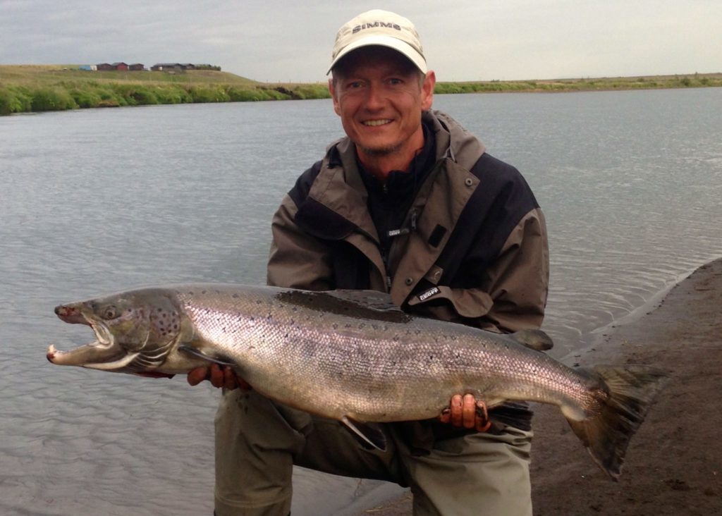 Salmon Caught On Riffling Hitch