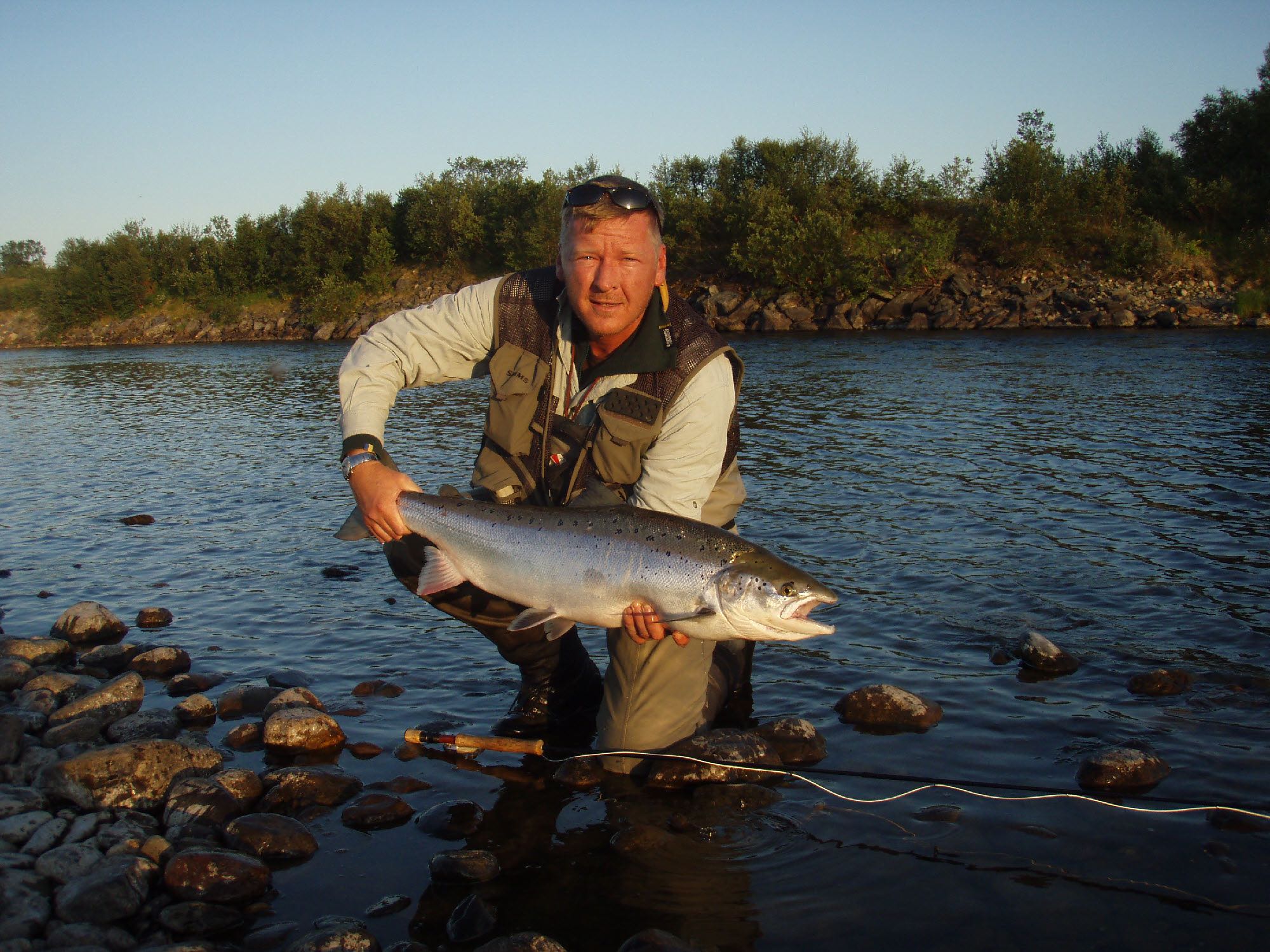 Thomas Lykke Salmon on dry fly monster tube caddis